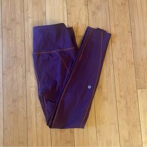 Lululemon Athletica Purple Leggings High-Waisted Stretch